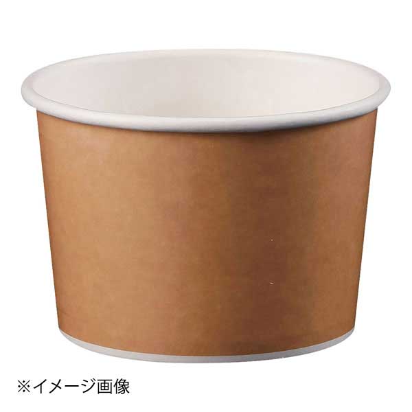 Paper Cups - アイス&スープカップ12オンス 25個入 クラフト風 PLAラミ