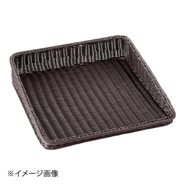 Business Products Services - 樹脂製ディスプレイバスケット 傾斜型 45型 40号 ダークブラウン