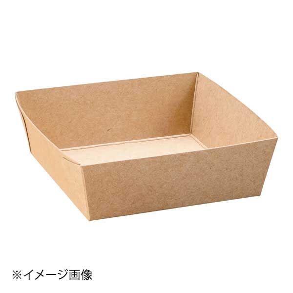 クラフトベーキングトレー(茶無地) BT8733(50枚入)