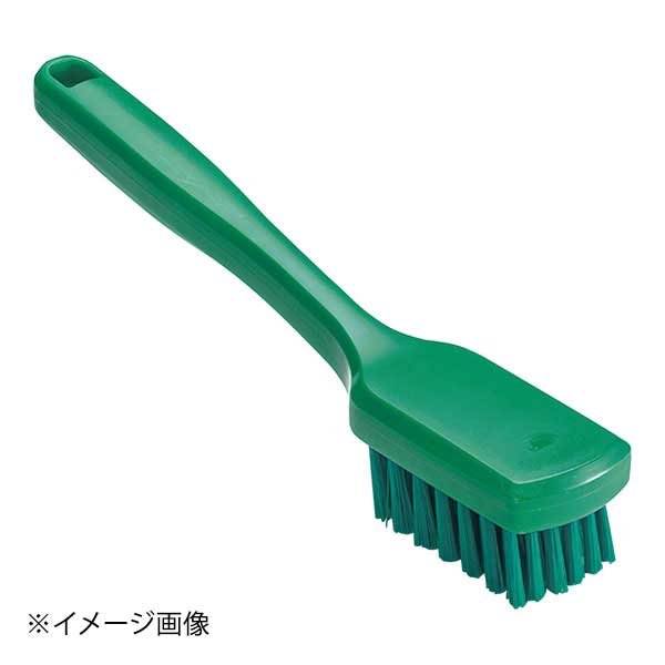 ※メーカー希望小売価格はメーカーカタログに基づいて掲載しています。(カタログ表示価格は消費税が含まれていません)●カタログコード:9-1277-0304●脱毛防止カラーブラシは脱毛しにくい構造なので、感染、異物混入の防止に。●耐酸性、耐薬性、耐摩耗性に優れている。●使用場所ごとに色分けができ、HACCPに対応。●材質:ポリプロピレン、PBT●耐熱温度:130℃●ブラシ部縦×横×全長(mm):85×80×255●毛長(mm):25