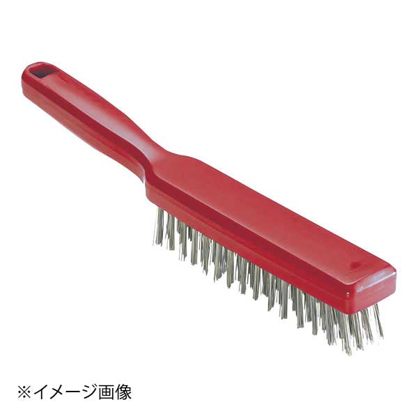 脱毛防止 ステンレスワイヤーブラシ 1411303 レッド