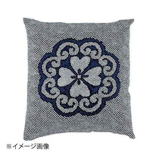 綿 座布団IT 花かなこ132 青 550×510 セット 綿 座布団IT 花かなこ132 青 550×510 セット