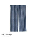 半間のれん 藍染 京縞