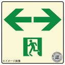 避難口・通路誘導標識ステッカー (中輝度蓄光式)TSN963