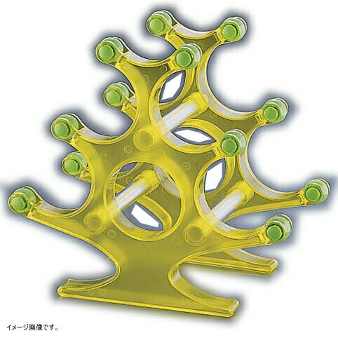アクリル カラーワインラック 5ボトルWNBR-T イエロー PLT133