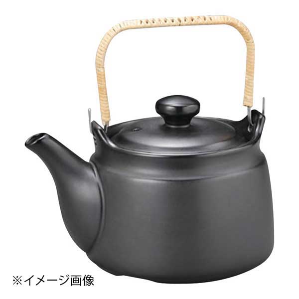 ヤマキイカイ 耐熱土瓶8号 黒釉 Y1052