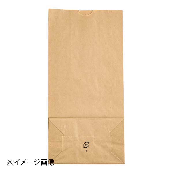 遠藤商事株式会社 角底袋 クラフト無地 (1000枚入) #8