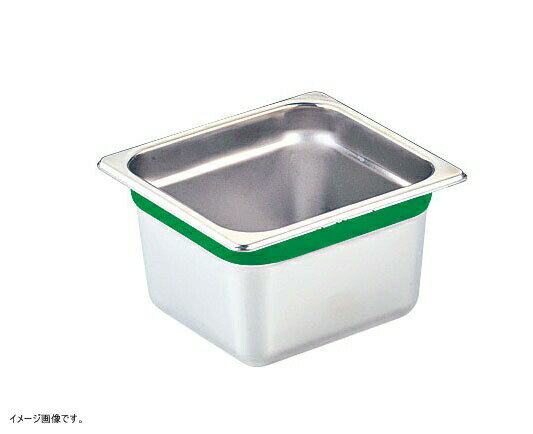 DO-EN(ドーエン) 18-8 カラーラインGNパン1/3 100mm グリーン AGS2544