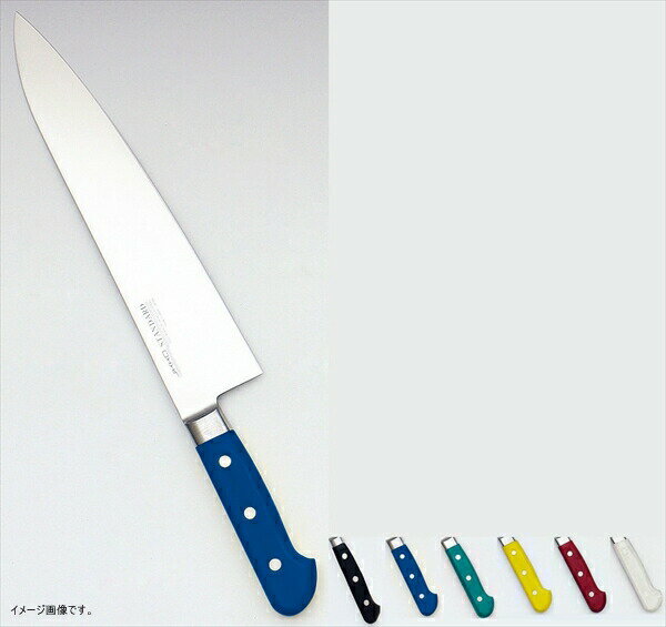 堺實光STD抗菌PC牛刀（両刃） 18cm赤56124