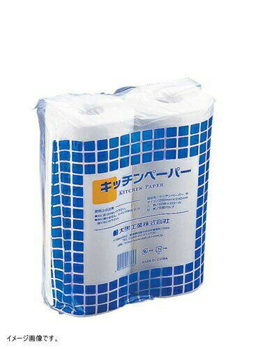 大黒工業 キッチンペーパー 小 80枚 2ロール 215×240mm 377202