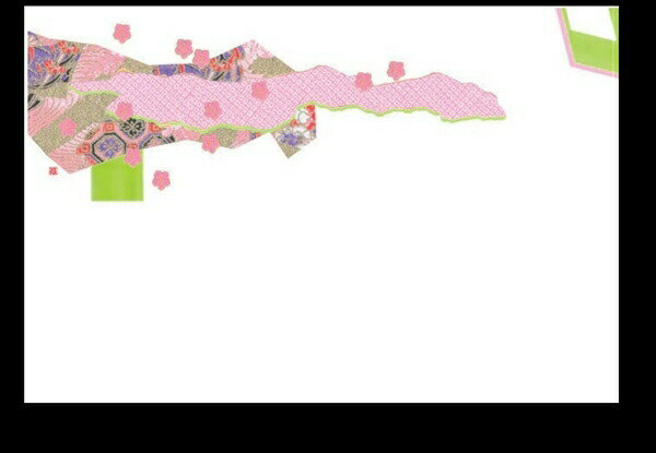 ヤマコー 尺3無蛍光紙四季彩まっと花友禅100枚入 弥生(やよい・3月)