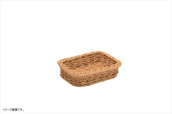 萬洋 樹脂製太渕ディスプレイかご 茶 小 91-025A
