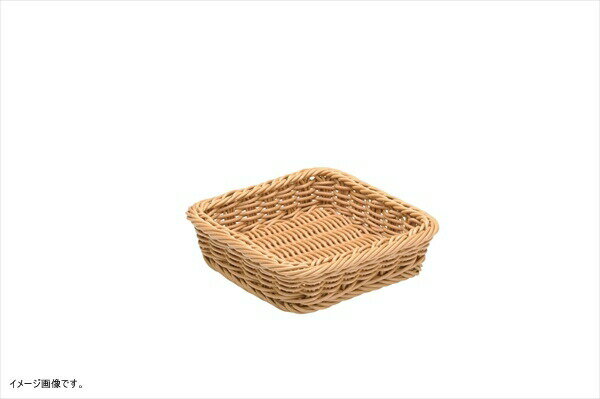 萬洋 樹脂製太渕ディスプレイかご 正角 茶 91-026A