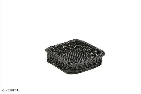 萬洋 樹脂製太渕ディスプレイかご 正角 黒 91-026B
