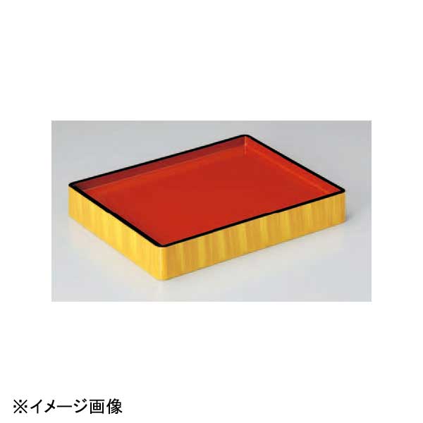 若泉漆器 長手両面番重 白木内朱 尺1寸 B-16-55