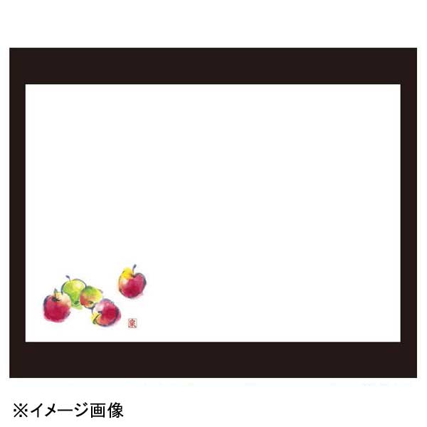 若泉漆器 りんご 尺3寸長手テーブルマット(100枚単位)(10月～12月) B-19-65
