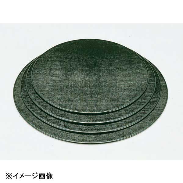 若泉漆器 丸両面マット グリーン布目/紅たたき 尺3寸 B-2-88
