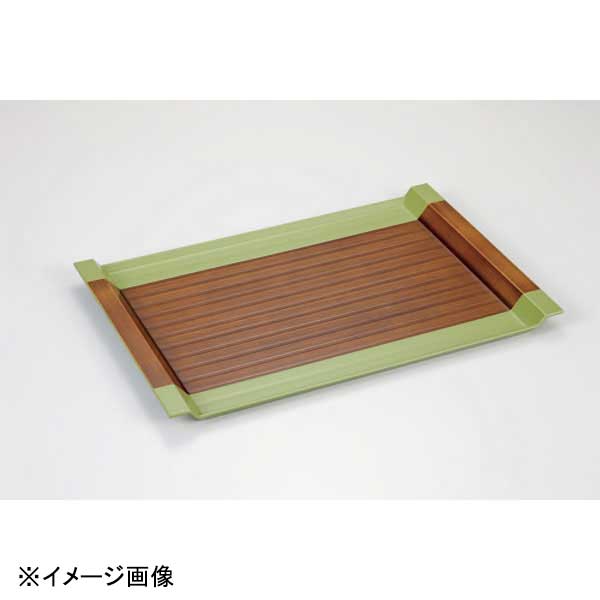 若泉漆器 極耐熱白山盆 栃刷毛目 オリーブ艶消NS 尺2寸 B-35-32