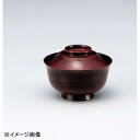 若泉漆器 富士羽反椀 古代朱刷毛目S・H塗 W-10-85