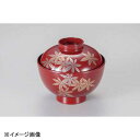 若泉漆器 越前椀 赤 金銀紅葉 W-19-79(3)