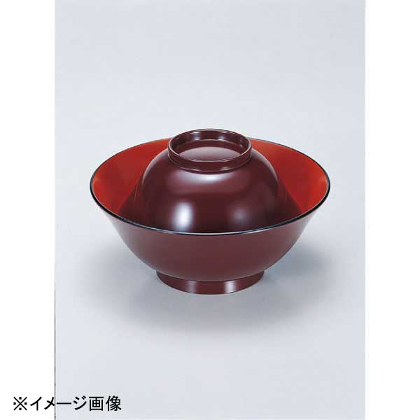 若泉漆器 5寸彩多用椀 吟朱内朱 W-2-45