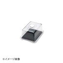 クリア ラブリーハット角 中 ブラック