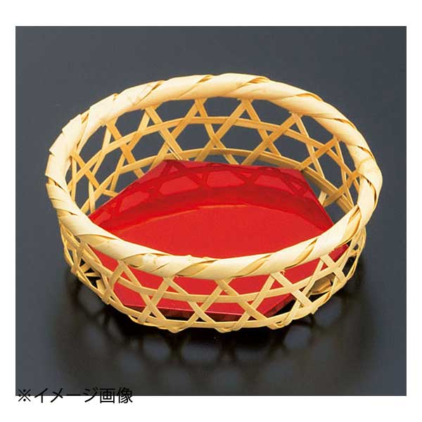 ヤマコー 用美 白竹丸皿(塗板付) 29120