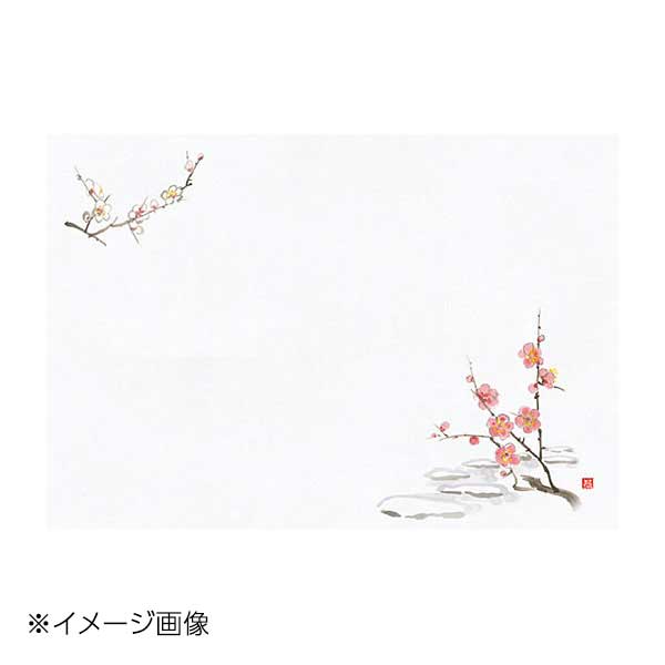 ヤマコー 用美 尺1お手元まっと 花景色 梅 (100枚入) 64961