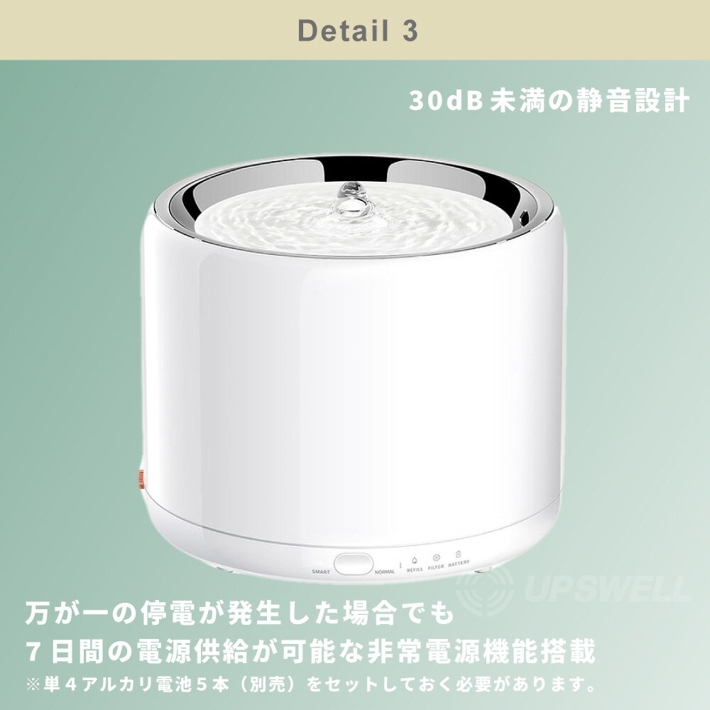 ペット循環式給水器EVERSWEET3浄水自動水飲み器水のみ器小型犬猫|PETKITペットキット静音かわいいおしゃれホワイト1.35L活性炭フィルターねこワンちゃん静かシンプル