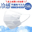 冷感マスク 冷感不織布 マスク 2500枚 高機能 99%カット ホワイト 50枚入 50箱 セット 普通サイズ 使い捨て 3層構造 非医療用 安心の不織布 接...