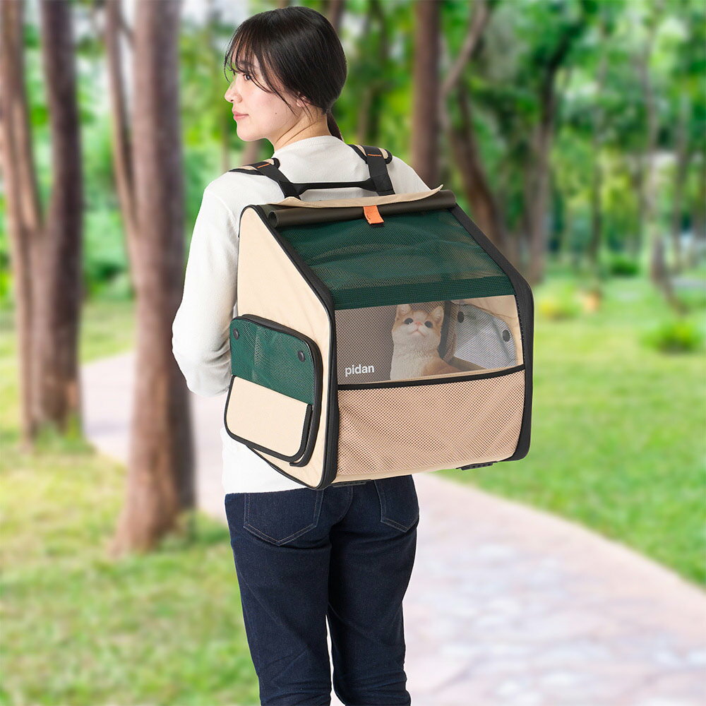 ペット用折り畳み式ハウス型トラベルリュック ペット用品 563603 ＼レビューキャンペーン開催中／