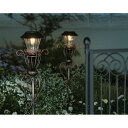レビュー記入でクーポン配布 ガーデン ソーラーライト 庭用照明 エレガントライト 高さ80cm 1本 G72408