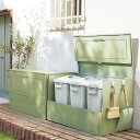 欧風ダストボックス〈セージグリーン〉奥行56cm 保管庫 G85717 \レビューキャンペーン開催中/