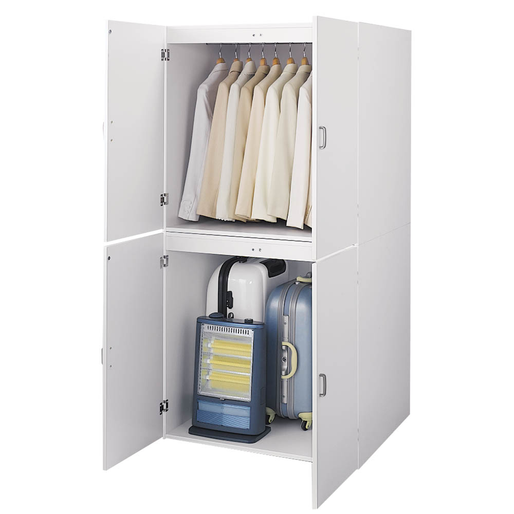 【最大8000円OFFクーポン 12/11 1:59迄】 たっぷり奥行77cm モダン布団タンス 幅90cm ワードローブ クローゼット 衣類収納 532216...