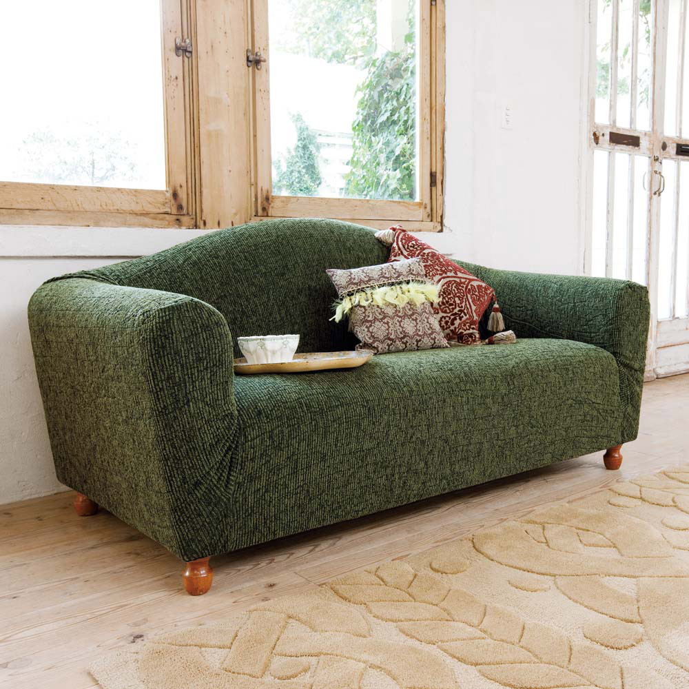 【最大7000円OFFクーポン 11月16日迄】 ≪2.5-3人掛用≫ イタリア製［ヴェルート］ソファカバー 一体型 人掛けソファーカバー ソファーカバー 615821