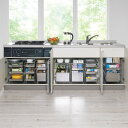 キッチン用品収納 ステンレス製スムーズ引き出しラック 2段 幅20cm 542220(3)