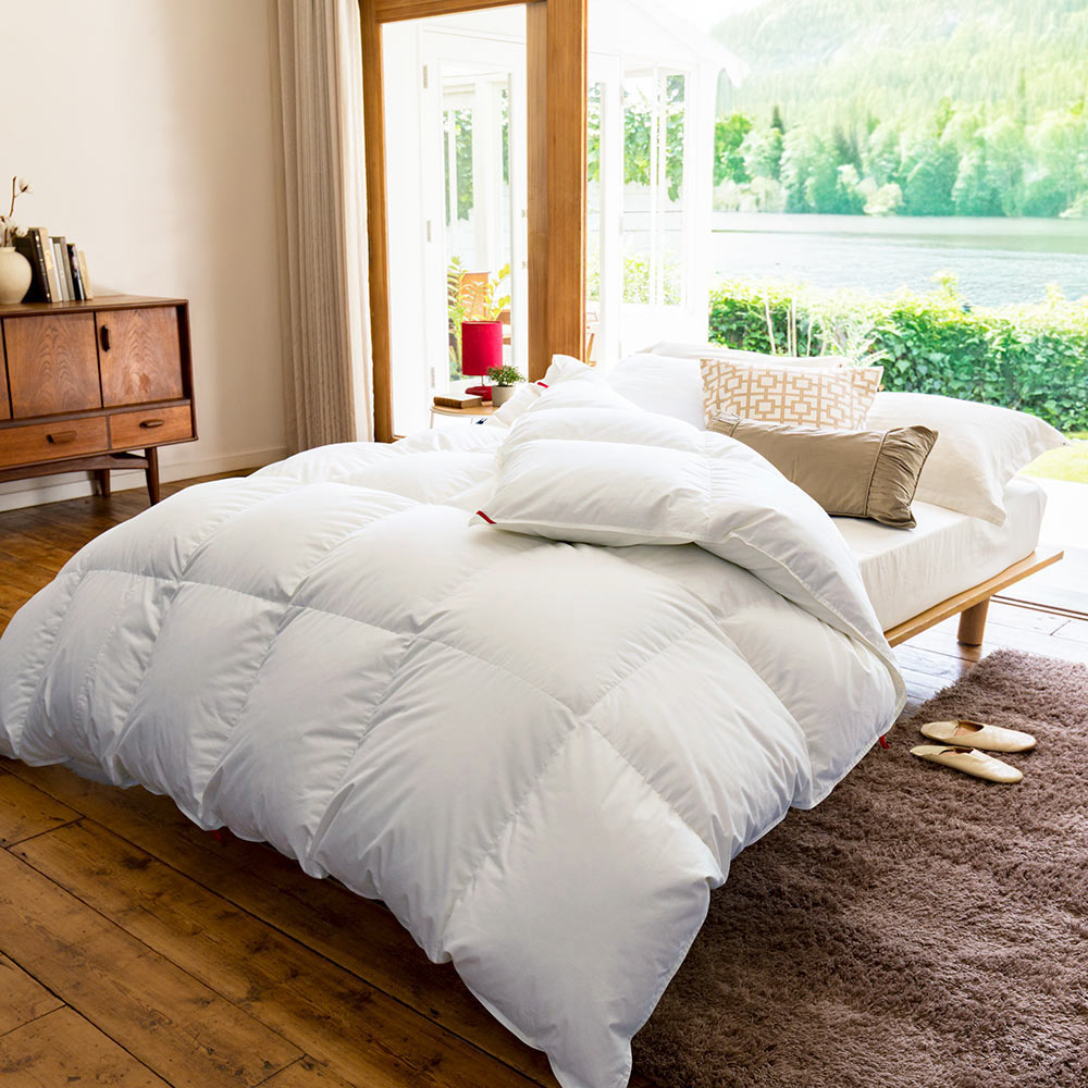 【最大7000円OFFクーポン 11月16日迄】 ≪シングルロング≫ 真心ロイヤルダック羽毛掛け布団 羽毛掛け布団 614101