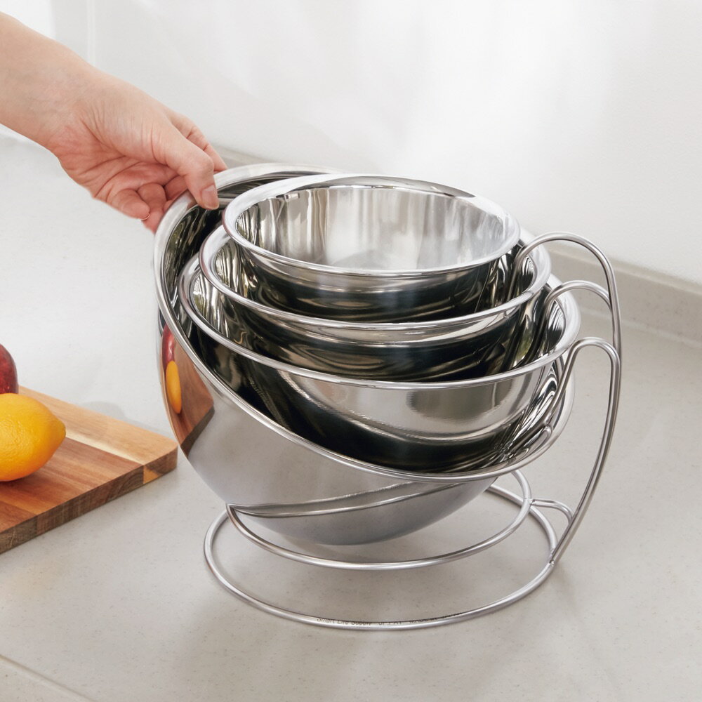 レビュー記入でクーポン配布 シンク下 コンロまわり収納 キッチン収納 水切り ステンレス ステンレスの4段ボウルラック 852202のサムネイル