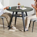 カフェテーブル テーブル 丸型セラミック天板ダイニングテーブル 径100cm 526327 【レビューキャンペーン開催中】