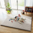 \LINE友だち登録で500円オフクーポン/ ≪約155×155cm≫ ブレスエアー(R)ラグ ごろ寝 ラグマット 洗える 日本製 オールシーズン 厚手 子ども 正方形 洗えるラグ カーペット ラグ マット 525130