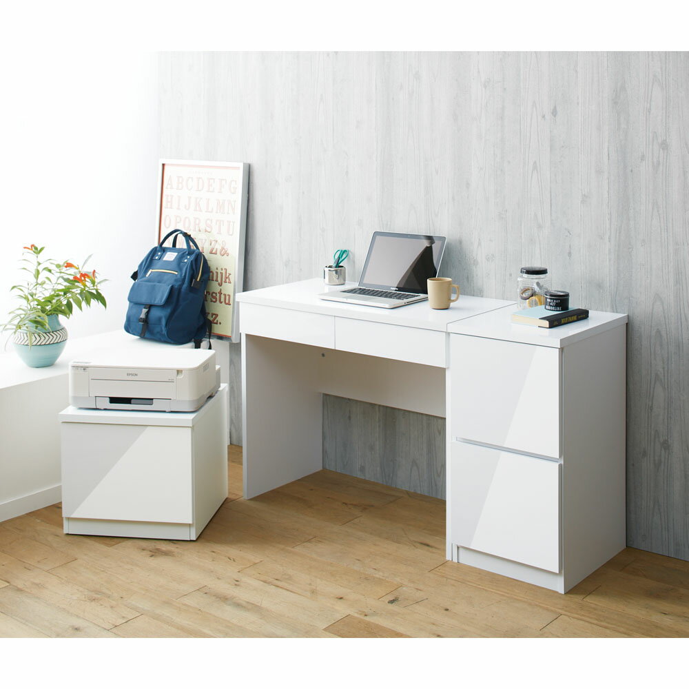 ＼最大8000円オフクーポン配布中 9月11日1時59分迄／ 光沢リビングシリーズ キャビネット 2枚扉 キャビネット リビングボード リビング収納 544407のサムネイル