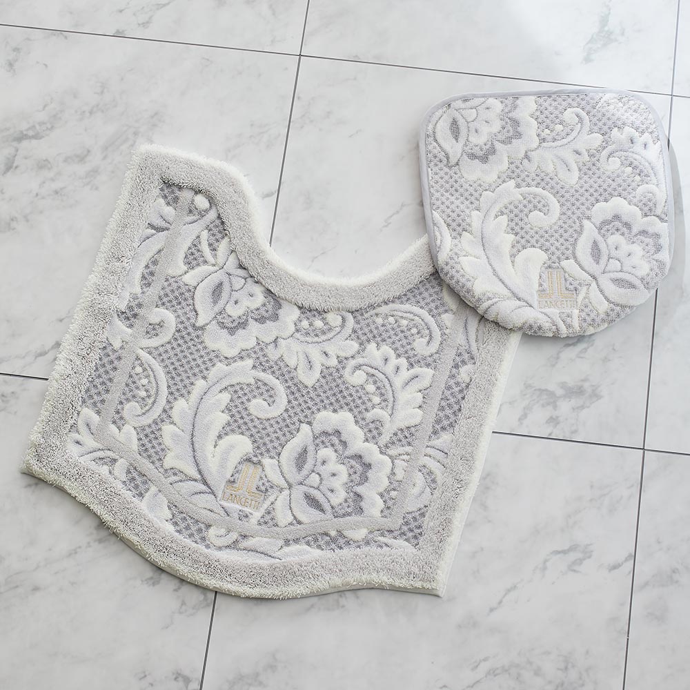 バス用品 トイレ用品 ≪フタカバー・普通判マットセット≫ LANCETTI/ランチェッティ ピッツォシリーズ トイレタリー H63645
