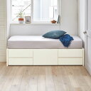 【最大5000円OFFクーポン 11/3迄】 ≪幅76cm・ショート長さ184cm≫省スペース対応コンパクトチェストベッド(国産ボンネルコイルマットレス付き) ベッド 540204