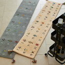 キッチンマット カーペット ラグ マット ≪約40×120cm≫ Gabbeh/ギャッベ インド製 ウールマット H73162 【レビューキャンペーン開催中】