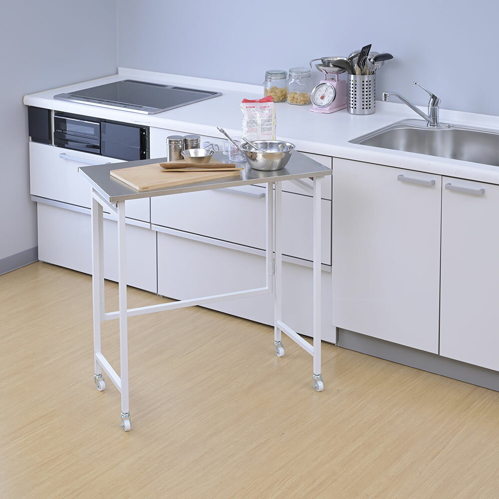 【最大8000円OFFクーポン 12／11 1：59迄】 ステントップカウンター キッチン 収納カート キッチン収納..