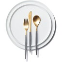 箸 食器 カトラリー グラス Cutipol MIO/クチポールミオ グレー・ゴールド3本セット 511005