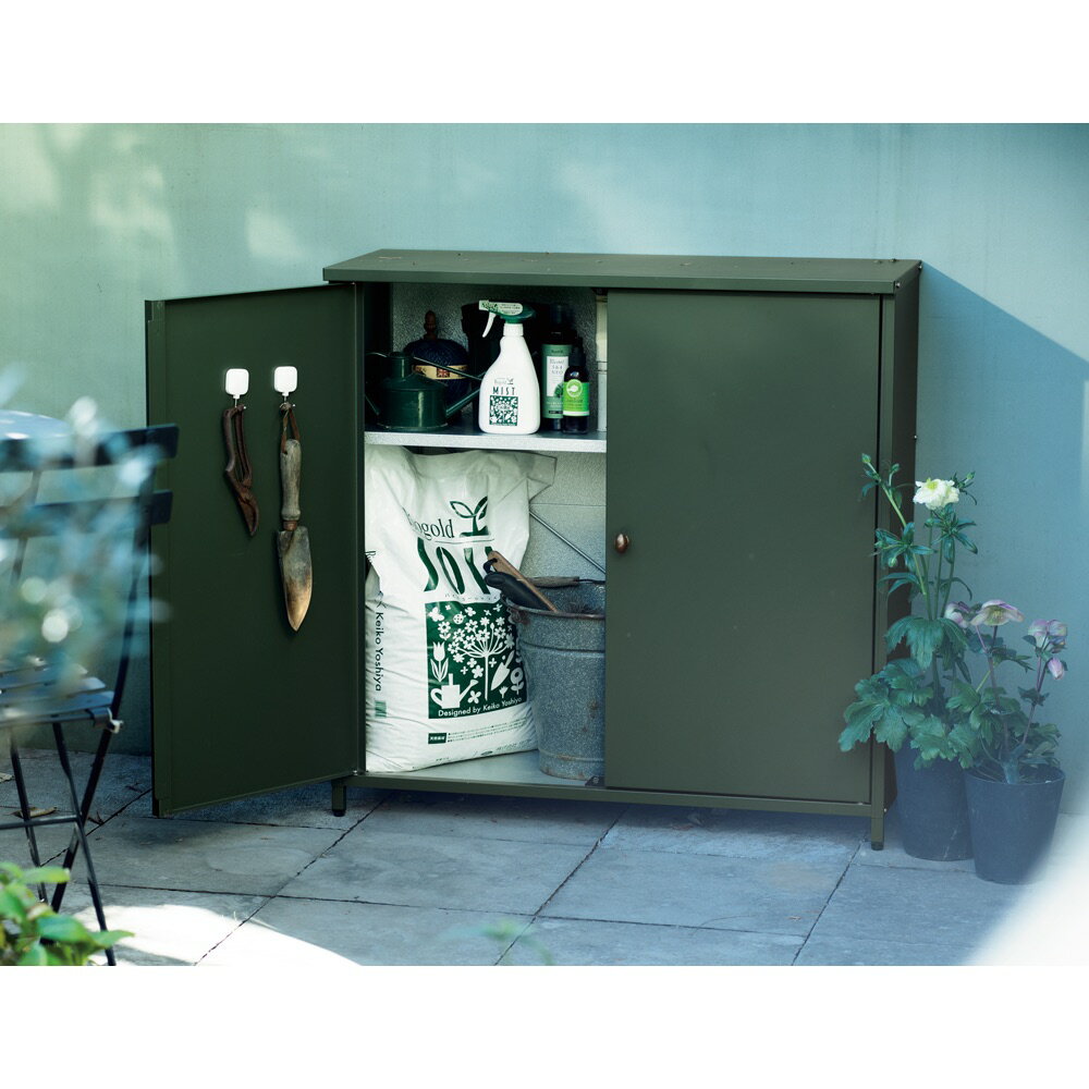 【最大8000円OFFクーポン 11月27日1:59迄】 吉谷さんデザイン ガーデングリーンの収納庫 大サイズ(幅91cm) 物置 G85819