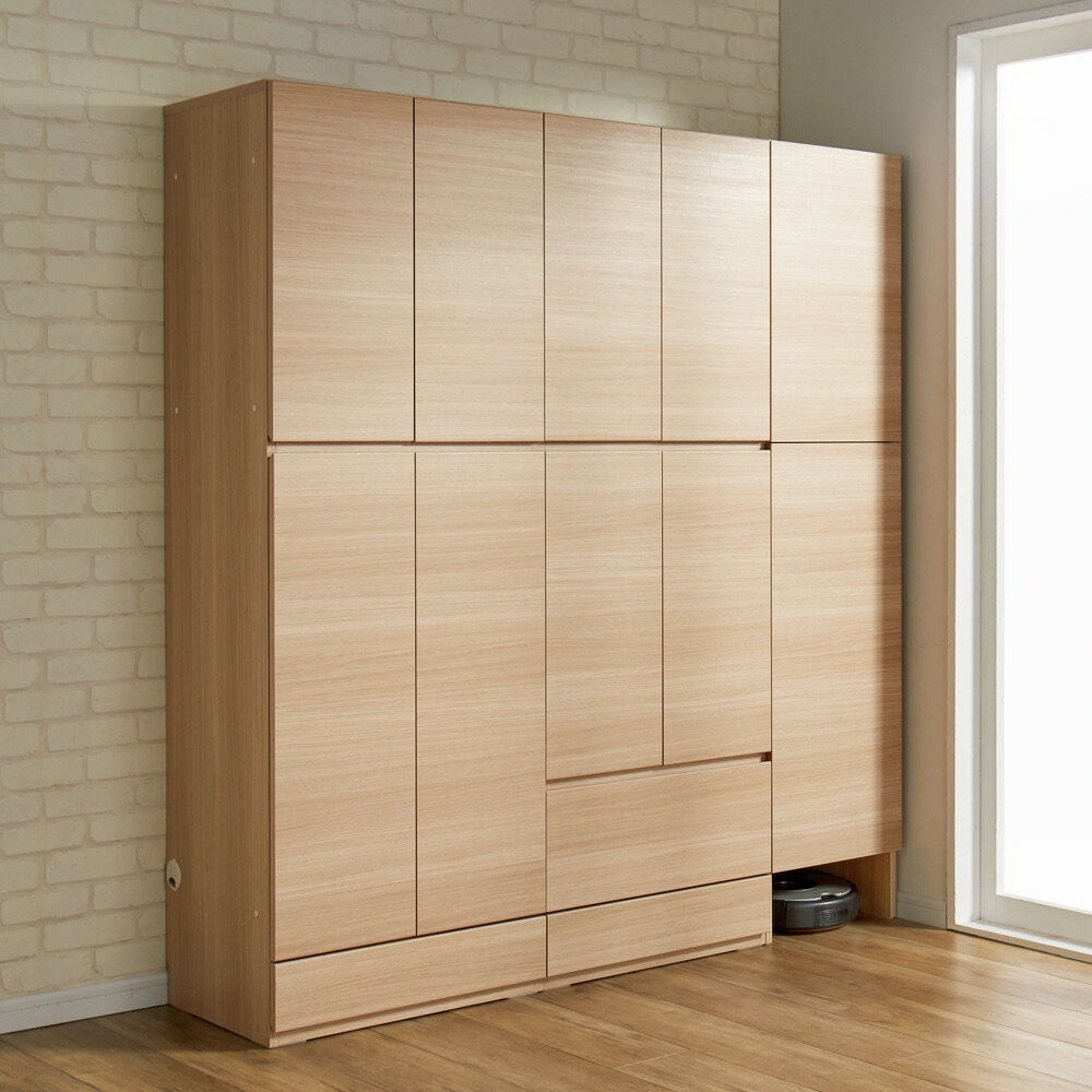 家具 収納 壁面収納 システム収納 リビング壁面収納 【パモウナ社製】使いやすさを考えた美しいシステム収納 ユーティリティキャビネット 幅40cm 761104のサムネイル