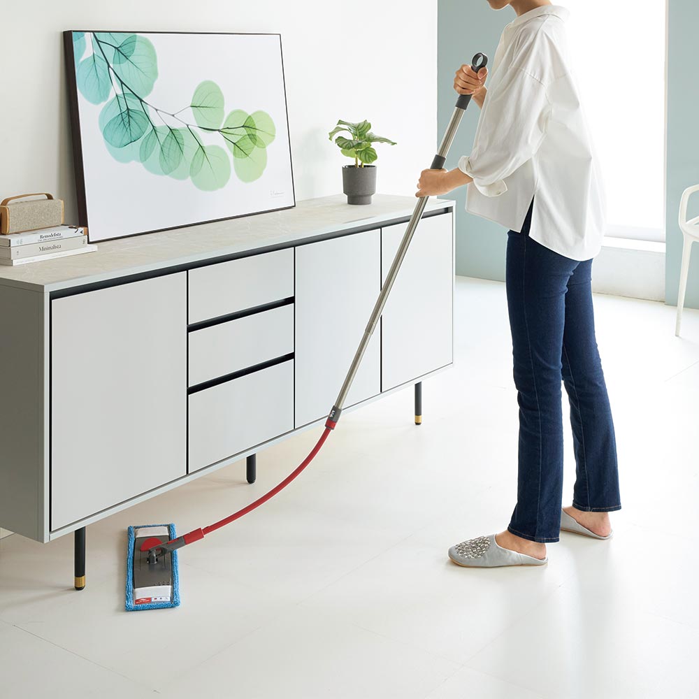 掃除用品 ゴミ箱 モップ ほうき 窓 ベランダ 庭 ちりとり 床 ステンレス Nordic Stream柄が曲がるワイパー FLEXi（フレクシ） H53004