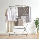 【最大8000円OFFクーポン 11月27日1:59迄】 ワンピースも掛けられるステンレス製 室内物干し ワイドタイプ(日本製/大木製作所) 省スペース 伸縮 ...